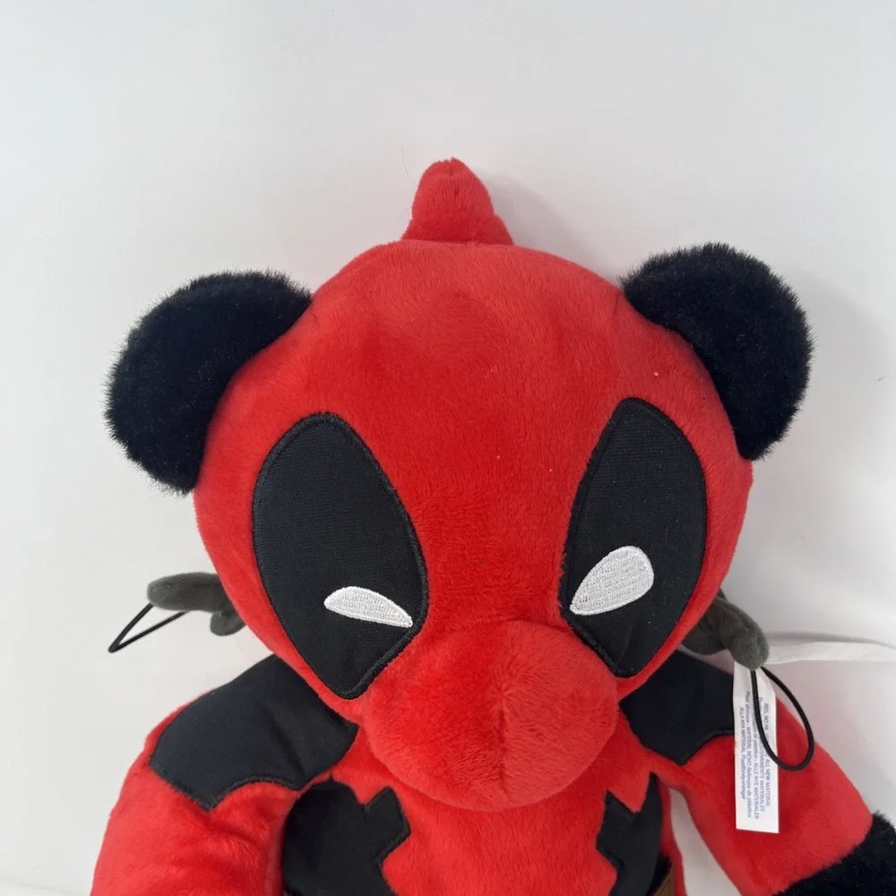 Build A Bear Marvel Comics Deadpool Plush Bear With Both Swords